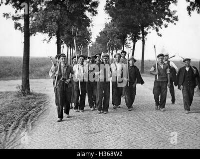 "Bulgarisch"Zivilarbeiter '' Berlin, 1939" Stockfoto