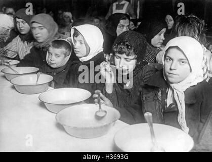 Emigration von deutschen Siedlern aus Russland, in den 1920er Jahren Stockfoto