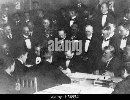 Friedensabkommen zwischen der Ukraine und Deutschland, 1918 Stockfoto