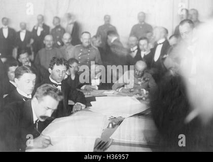 Friedensabkommen zwischen der Ukraine und Deutschland, 1918 Stockfoto