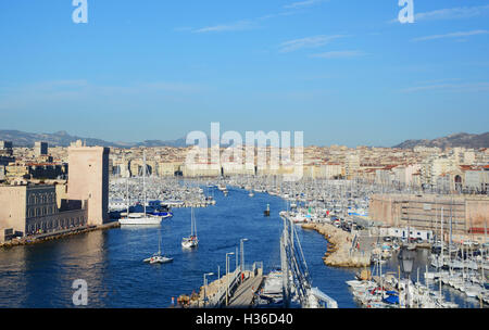 Der alte Hafen Marseille Stockfoto