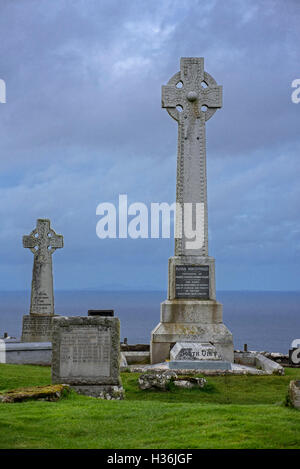 Flora MacDonald Denkmal an der Kilmuir Friedhof, Isle Of Skye, Schottisches Hochland, Schottland Stockfoto