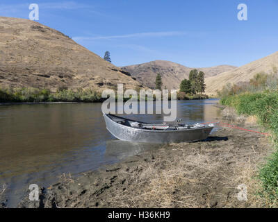 Fliegenfischen, Yakima Fluss, östlichen Staat Washington. Stockfoto