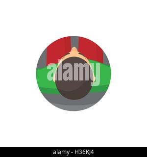 Geschäft Leute flach Symbole. Avatar. Menschliches Gesicht. Person. Am Arbeitsplatz. Stock Vektor
