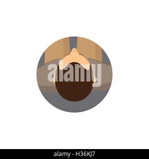 Geschäft Leute flach Symbole. Avatar. Menschliches Gesicht. Person. Am Arbeitsplatz. Stock Vektor
