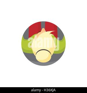 Geschäft Leute flach Symbole. Avatar. Menschliches Gesicht. Person. Am Arbeitsplatz. Stock Vektor