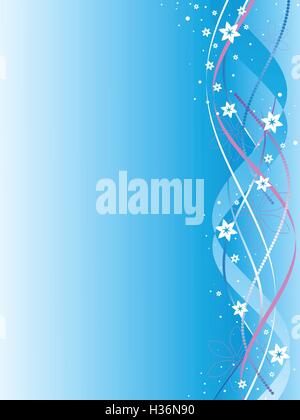 Bänder mit Farben auf blauem Hintergrund Stock Vektor