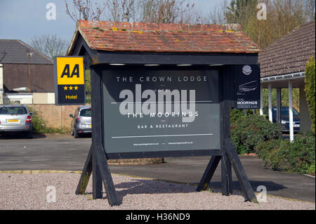 Die Liegeplätze in der Krone-Lodge, Outwell, Norfolk, Großbritannien Stockfoto