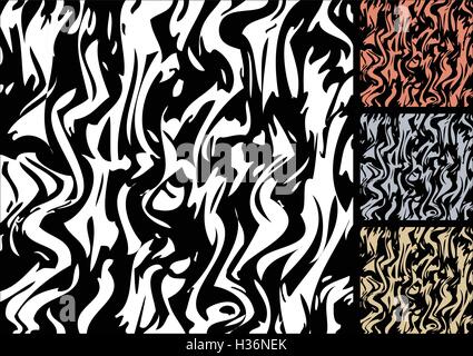 farbige Zebrastreifen Stock Vektor