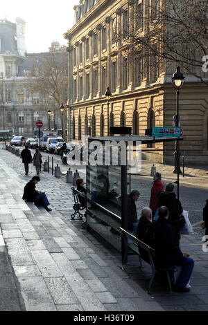 Ein Bus-Top in Paris.France Stockfoto