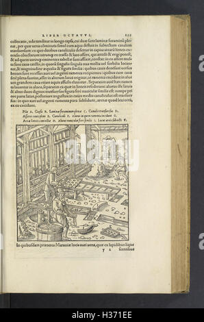 Georgii Agricolae De re Metallica BHL414 Stockfoto