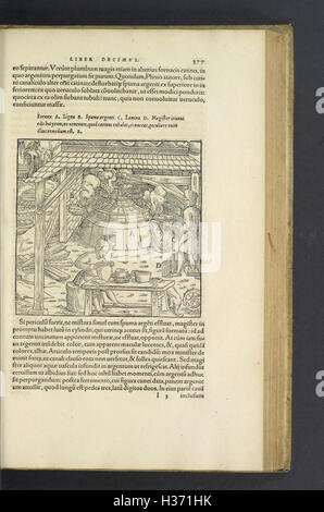 Georgii Agricolae De re Metallica BHL414 Stockfoto