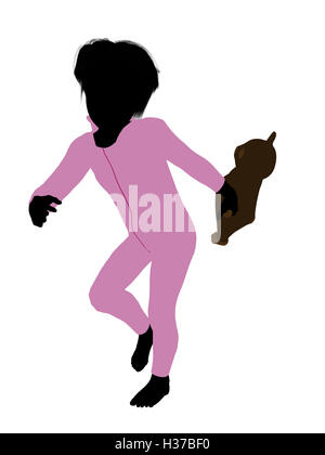 Peter von Peter Pan Silhouette Abbildung Stockfoto