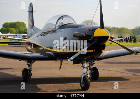 Royal Netherlands Air Force Pilatus PC-7 L-09 in Abingdon Luft & Country Show 2014 Stockfoto