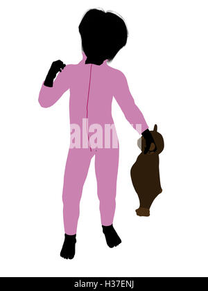 Peter von Peter Pan Silhouette Abbildung Stockfoto