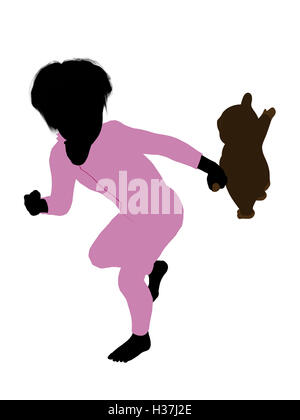 Peter von Peter Pan Silhouette Abbildung Stockfoto