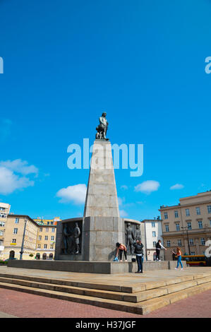 Plac Wolnosci, Wolnosci Quadrat, Lodz, Zentralpolen Stockfoto