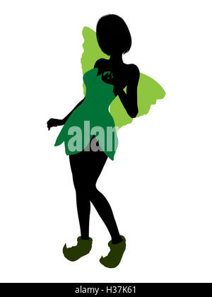 Tinker Bell Silhouette Abbildung Stockfoto