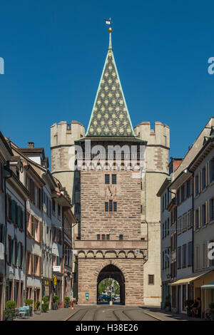 Spalentor Spalenvorstadt, Basel, Schweiz Stockfoto