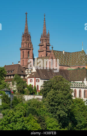 Die Kathedrale, Basel, Schweiz Stockfoto