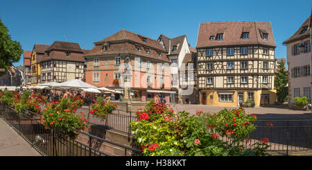 Platzieren Sie de l ' ancienne Douane, Colmar, Elsass, Frankreich Stockfoto