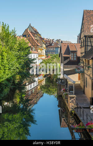 Fluss Lauch, klein-Venedig, Colmar, Elsass, Frankreich Stockfoto