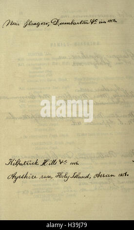 Ein Katalog, der die in Schottland gefundenen Coleoptera-Arten auflistet, einschließlich detaillierter Beschreibungen und Klassifizierungen für jede Käferart. Stockfoto