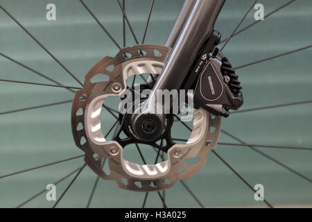 Fahrrad Scheibenbremse Mechanismus Stockfoto