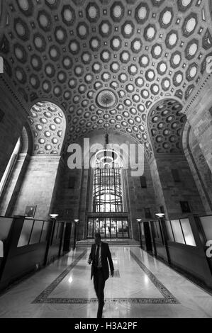 Toronto downtown Finanzviertel - Commerce Court North Tower Kassensaal Stockfoto