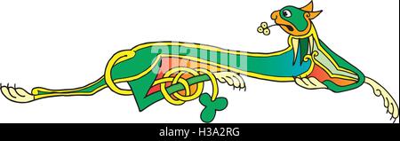 Keltische Tiersymbol Hound Stock Vektor