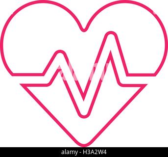 Herzschlag-Symbol Stock Vektor