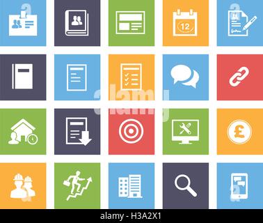 Büro-Icon-Set Stock Vektor