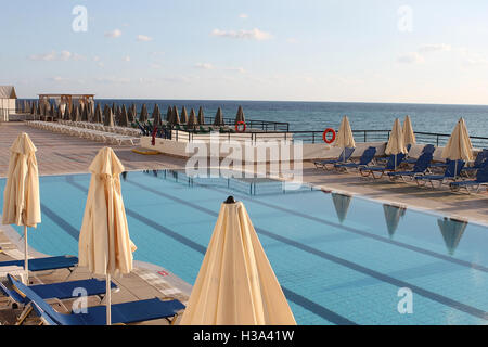 Szenen aus der Horizon Beach Hotel Stalis Stalida Kreta Griechenland Stockfoto