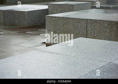 Beton oder Stein architektonisches Design-Blöcke oder Funktionen Stockfoto