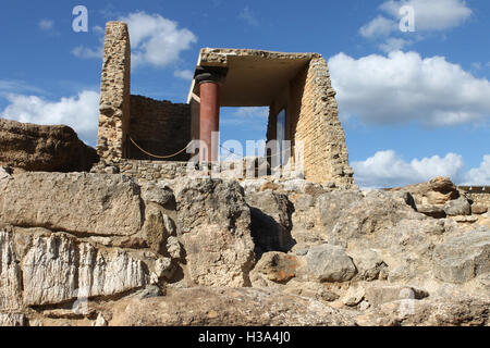 Knossos archäologische minoischen Ruinen auf der Insel Kreta-Griechenland Stockfoto