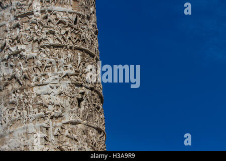 Blick auf Spalte von Marcus Aurelius in Rom, Italien Stockfoto