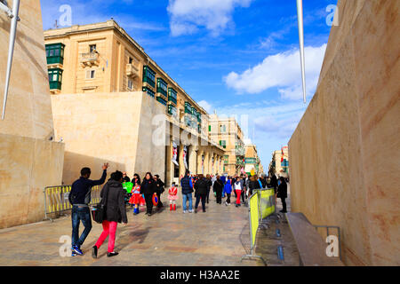 Stadttor von Valletta, Valletta, Malta Stockfoto