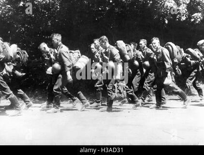 Vorrückenden deutschen Truppen in Frankreich, 1940 Stockfoto