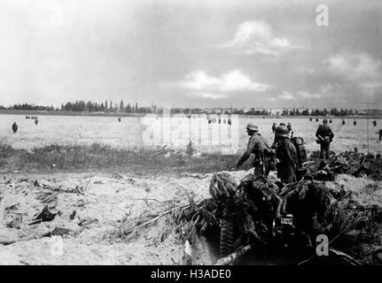 Deutsche Infanterie an der Ostfront, 1941 Stockfoto