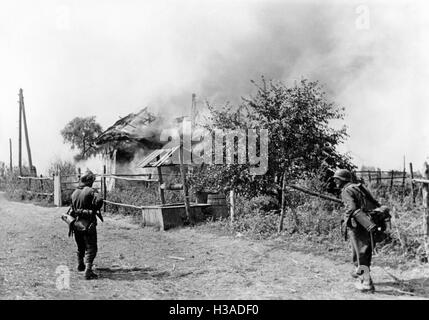 Deutsche Vorhut an der Ostfront, 1941 Stockfoto