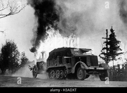 Dem zweiten Weltkrieg, Ostfront: vorrückenden deutschen Truppen im Sommer 1941 Stockfoto