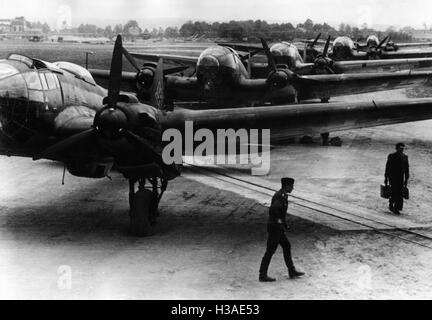 Deutsche Bomber zu Jahresbeginn den Russlandfeldzug 1941 Stockfoto