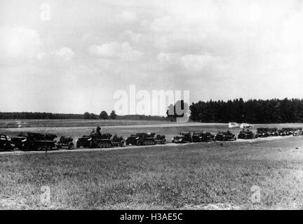 Deutsche motorisierte Truppen an der Ostfront, 1941 Stockfoto