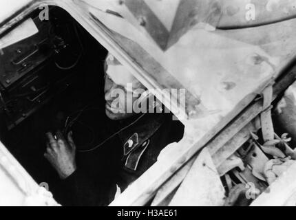 Deutsche Tanker zu Jahresbeginn den Russlandfeldzug 1941 Stockfoto