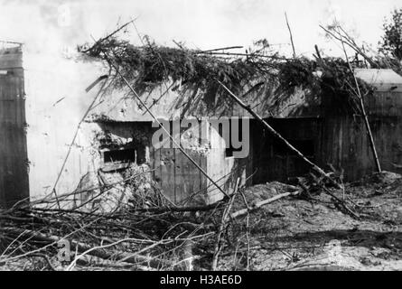 Bunker der Roten Armee Anfang der Russlandfeldzug 1941 zerstört Stockfoto