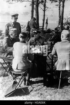 Deutsche Generäle zu Jahresbeginn den Russlandfeldzug 1941 Stockfoto