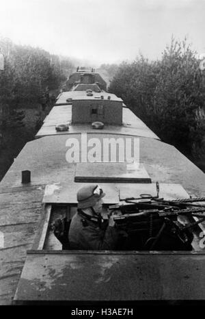 Deutschen gepanzerten Zug an der Ostfront, 1941 Stockfoto