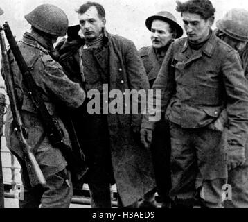 Deutsche Soldaten nachdem er gefangen genommen, 1942 Stockfoto