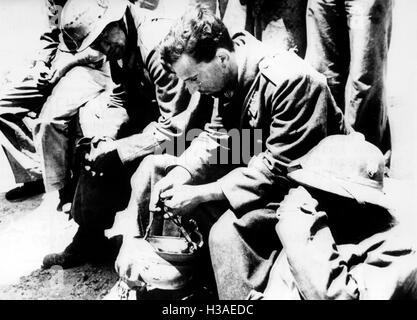 Gefangene deutsche Soldaten in Nordafrika, 1941 Stockfoto