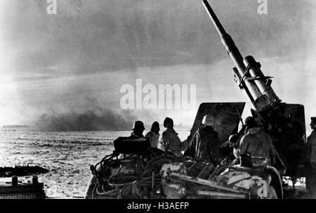 Deutsche Flak bei kämpfen in Ostpreußen, 1945 Stockfoto